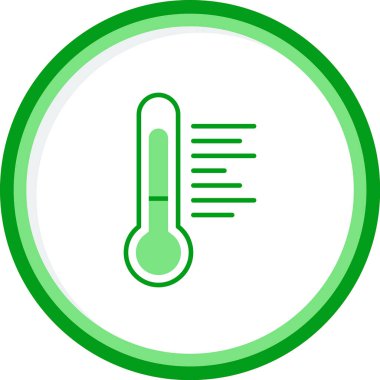 Sıcaklık web simgesi resimleme tasarımı