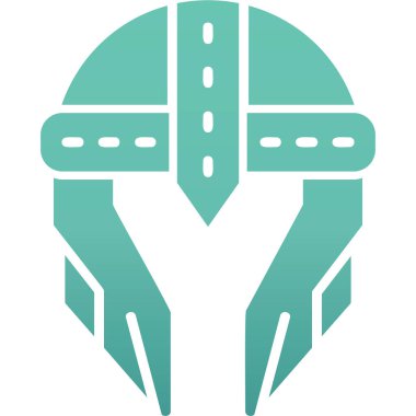 Kask simgesi vektör illüstrasyonu 