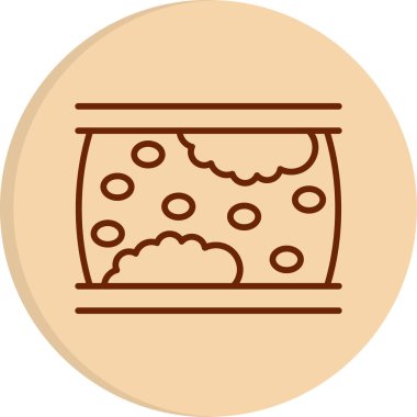 Atherosclerosis web simgesi, vektör illüstrasyonu