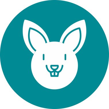 Tavşan. Web simgesi basit illüstrasyon 