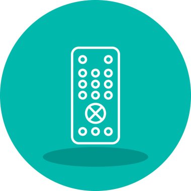 Uzaktan kumanda simge vektör çizim