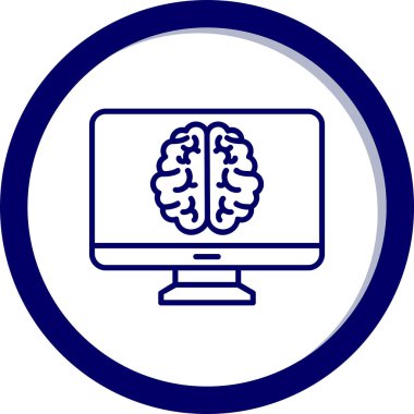 bilgisayar ekranı simgesi, vektör illüstrasyonu basit tasarım