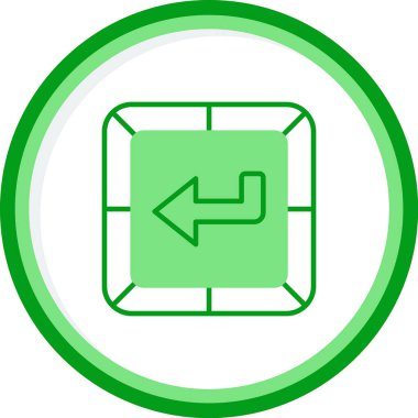 Girin. Web simgesi basit tasarım