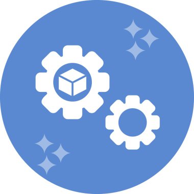 Vitesli ayar simgesi, vektör illüstrasyonu basit tasarım