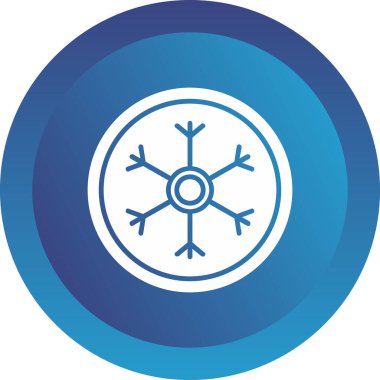 Kar tanesi. Web simgesi basit illüstrasyon 