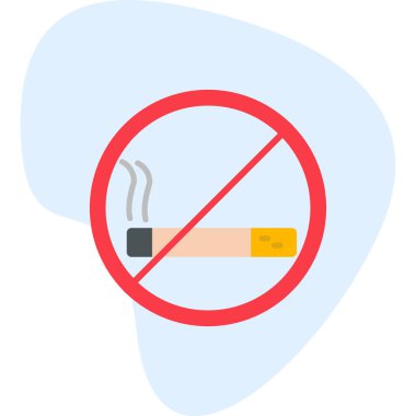 Sigara ikonu yok, yasak işaret