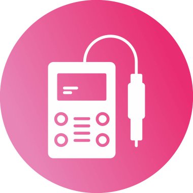 Biyoloji ph metre simgesi, vektör illüstrasyonu 