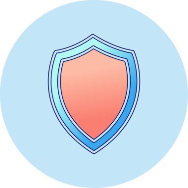 Ağ için koruma kalkanı vektör simgesi 