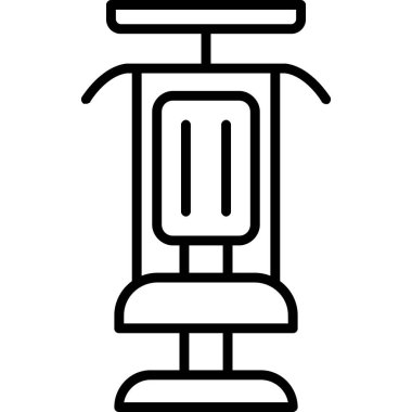 Modern Gym Machine simgesinin vektör çizimi         