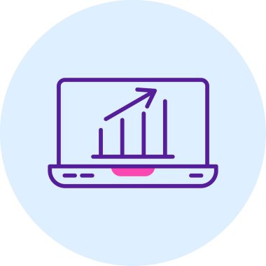 İş çizelgesi. Web simgesi basit illüstrasyon 