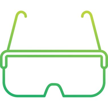 Gözlük. Web simgesi basit illüstrasyon 