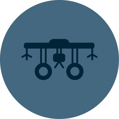 Spreyleme makinesi simgesinin vektör çizimi