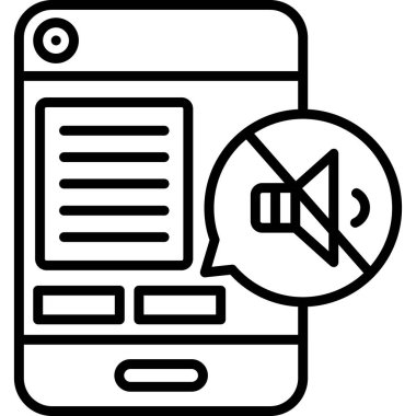 Dikkat dağıtmadan uzak dur Basit Simge, Vektör İllüstrasyonundan