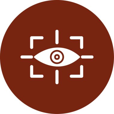 vizyon web simgesi, vektör illüstrasyonu 