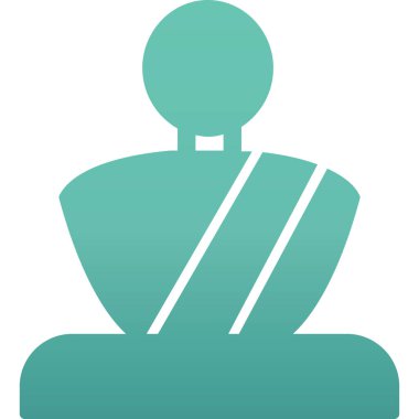 Heykel simgesinin vektör illüstrasyonu  