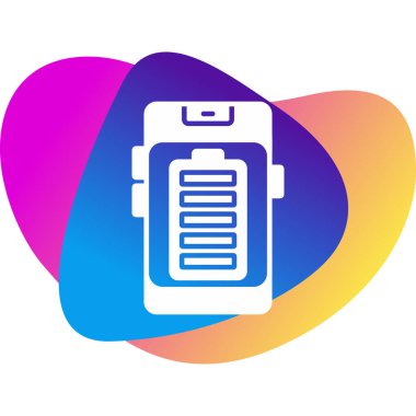 Tam mobil pil vektör çizimi