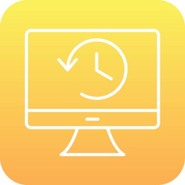 Tarih web simgesi. Basit resimleme