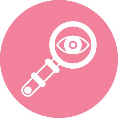 büyütme cam simgesi, vektör illüstrasyonu basit tasarım