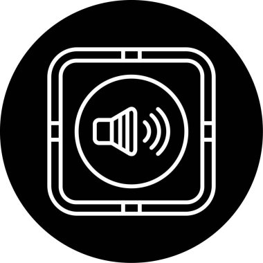 Ses Web simgesi, vektör çizim