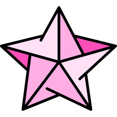 Yıldız web simge vektör çizim 