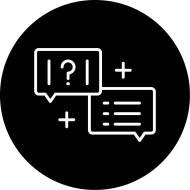 Quiz web simgesi vektör illüstrasyonu