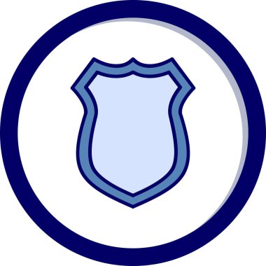 Ağ için koruma kalkanı vektör simgesi 