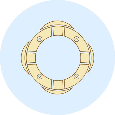 Can simidi simgesi, vektör illüstrasyonu basit tasarım