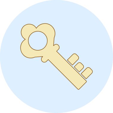 Anahtar. Web simgesi basit illüstrasyon 