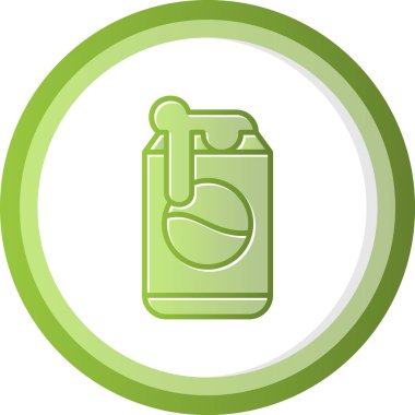 Soda kutusu. Web simgesi basit illüstrasyon