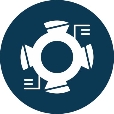 Donut Çizelgesi simgesinin vektör çizimi 