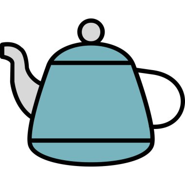 Vektör illüstrasyonu, çaydanlık ağı simgesi 