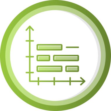 Gantt Grafik Ağ simgesi, vektör illüstrasyonu