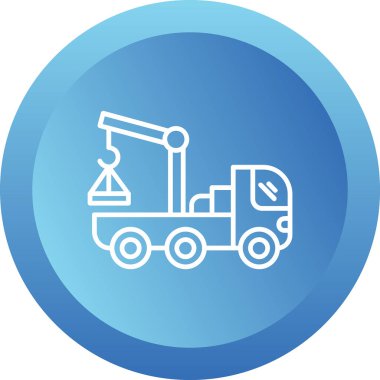 Vinç. Web simgesi basit illüstrasyon 