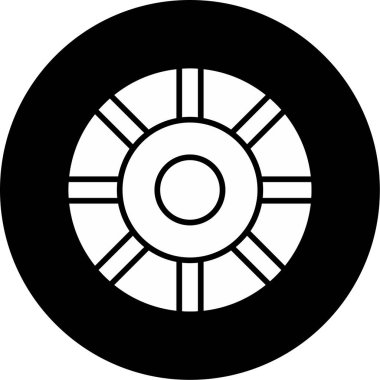 Renk Çemberi web simgesi, vektör illüstrasyonu