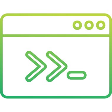 Ssh kod simgesi, vektör illüstrasyonu