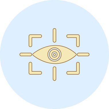 vizyon web simgesi, vektör illüstrasyonu 