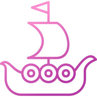 Gemi simgesi web basit illüstrasyon