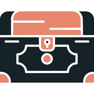 Göğüs simgesi, vektör illüstrasyonu basit tasarım