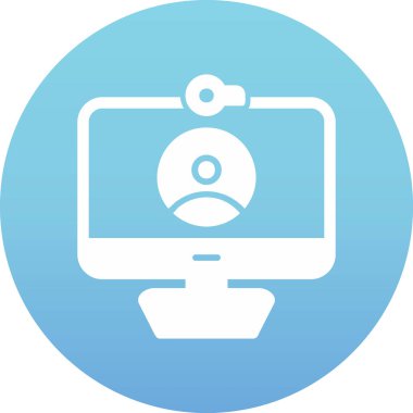 Video Arama simgesi, düz tasarım