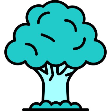 Ağaç. Web simgesi basit illüstrasyon 