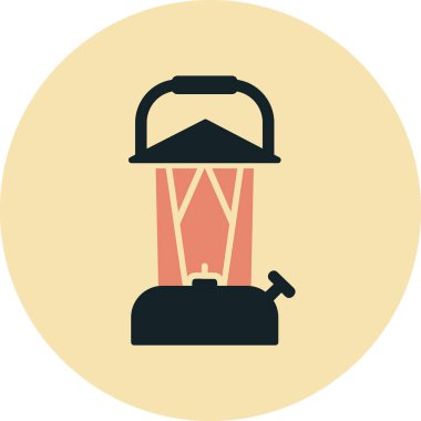 Bir fener ağ simgesinin vektör illüstrasyonu