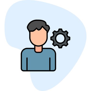 kişisel beceri simgesi, vektör illüstrasyonu basit tasarım