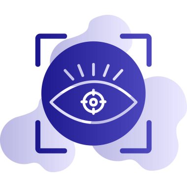 vizyon web simgesi, vektör illüstrasyonu 