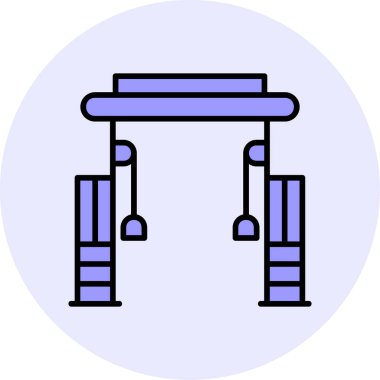 Cable Crossover Web simgesi basit illüstrasyonuName