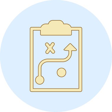 Strateji Simgesi Vektör illüstrasyonu 