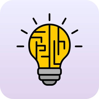 yaratıcı Mantık simgesi vektör çizimi