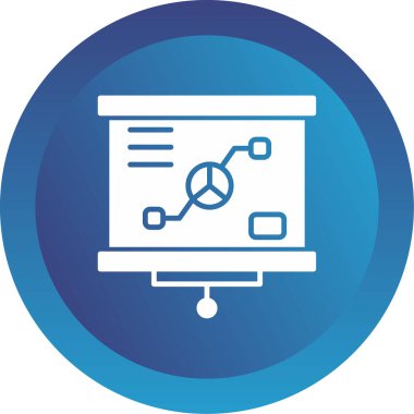 sunum simgesi, vektör illüstrasyonu 