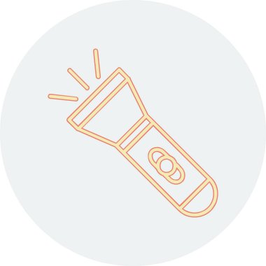 el feneri. Web simgesi basit illüstrasyon