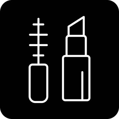 Makyaj Ağı simgesi basit illüstrasyon 