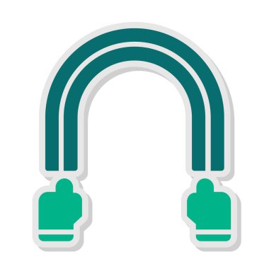 Gökkuşağı simgesi düz tasarım biçimi